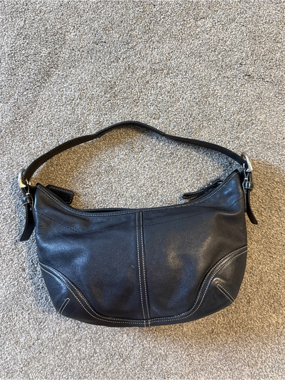 Vintage Coach Soho Hobo Bag Black Leather Style 9464 y2k style